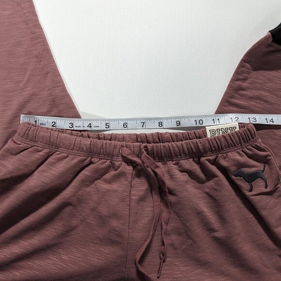 PINK NWT Size Small Mauve Pink Gray Classic Pants Jogger Sweatpants - Picture 6 of 11